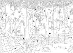 элитные флизелиновые полностью обои серые в комнату с деревьями Mr Perswall Hide and Seek P120102-8 На фото элитные флизелиновые полностью обои серые в комнату с деревьями Mr Perswall Hide and Seek P120102-8