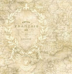 недорогие бумажные обои Harrison Prints с картами и городами Olde Francais OF30906 На фото недорогие бумажные обои Harrison Prints с картами и городами Olde Francais OF30906