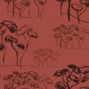испанские премиум обои красные в комнату Tres Tintas Selvas de Mariscal 1996-2 9 На фото испанские премиум обои красные в комнату Tres Tintas Selvas de Mariscal 1996-2 9