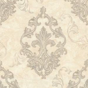 российские флизелиновые обои желтые в гостиную Euro Decor с дамаском Poeme 7190-05 На фото российские флизелиновые обои желтые в гостиную Euro Decor с дамаском Poeme 7190-05