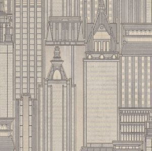 российские недорогие обои капучино с картами и городами Euro Decor Skyline 7117-24 На фото российские недорогие обои капучино с картами и городами Euro Decor Skyline 7117-24