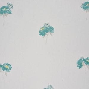 французские виниловые обои голубые в гостиную Casadeco с цветами  Spring SPR 24516125 На фото французские виниловые обои голубые в гостиную Casadeco с цветами  Spring SPR 24516125
