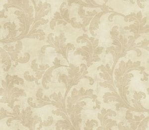 бумажные обои бежевые в комнату York с вензелями Gold Leaf GF0823 На фото бумажные обои бежевые в комнату York с вензелями Gold Leaf GF0823