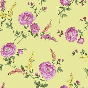 обои желтые Arthouse с цветами  Sophie Conran 950809 На фото обои желтые Arthouse с цветами  Sophie Conran 950809