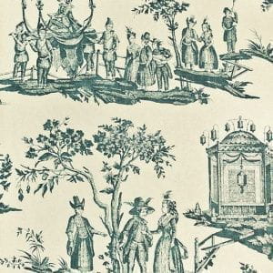 английские обои зеленые Zoffany с абстракцией в стиле жуи Chantemerle CHP02004 На фото английские обои зеленые Zoffany с абстракцией в стиле жуи Chantemerle CHP02004