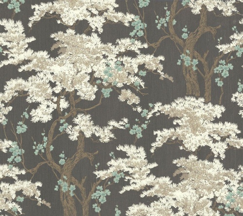 английские элитные флизелиновые полностью обои черные в комнату 1838 Wallcoverings Avington 1602-100-01 На фото английские элитные флизелиновые полностью обои черные в комнату 1838 Wallcoverings Avington 1602-100-01