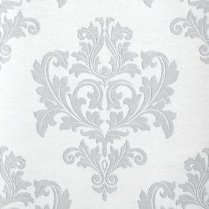 флизелиновые полностью обои серые в комнату Rasch с дамаском Aristide 228242 На фото флизелиновые полностью обои серые в комнату Rasch с дамаском Aristide 228242