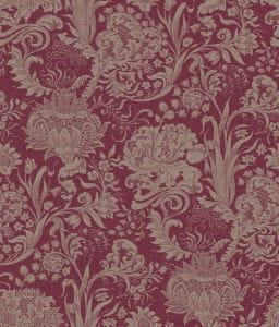 американские обои красные с гобеленами York Allure RL9613 На фото американские обои красные с гобеленами York Allure RL9613
