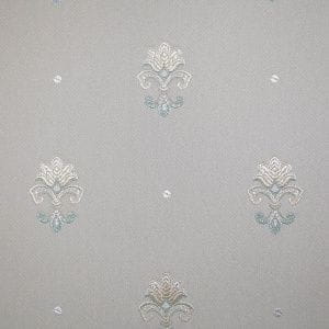 текстильные обои синие в комнату Epoca Wallcoverings Faberge KT-8637-8004 На фото текстильные обои синие в комнату Epoca Wallcoverings Faberge KT-8637-8004