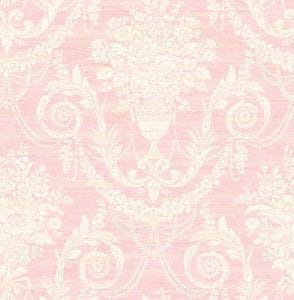 обои розовые Harrison Prints с цветами  Delancey DC 50311 На фото обои розовые Harrison Prints с цветами  Delancey DC 50311