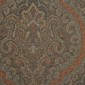 бельгийские премиум текстильные обои зеленые с дамаском Calcutta Bukhara 213001 На фото бельгийские премиум текстильные обои зеленые с дамаском Calcutta Bukhara 213001