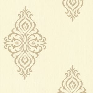 английские дорогие обои бежевые в комнату с орнаментом Fine Decor Buckingham 495-69024 На фото английские дорогие обои бежевые в комнату с орнаментом Fine Decor Buckingham 495-69024
