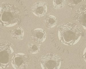 немецкие флизелиновые полностью обои AS-Creation с орнаментом Versace 38461-3 На фото немецкие флизелиновые полностью обои AS-Creation с орнаментом Versace 38461-3