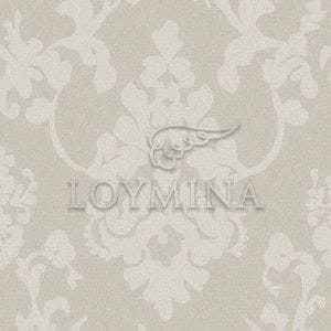 российские флизелиновые полностью обои серые в комнату Loymina с дамаском Collier 6-013 На фото российские флизелиновые полностью обои серые в комнату Loymina с дамаском Collier 6-013
