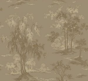 американские обои коричневые в комнату York с деревьями Gold Leaf GF0768 На фото американские обои коричневые в комнату York с деревьями Gold Leaf GF0768