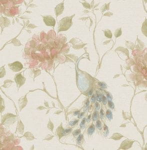 флизелиновые полностью обои бежевые в комнату Fine Decor с цветами  Empress FD21708 На фото флизелиновые полностью обои бежевые в комнату Fine Decor с цветами  Empress FD21708