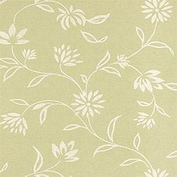 элитные бумажные обои светло-зеленые Thibaut с цветами  Waterlily 839-T-1130 На фото элитные бумажные обои светло-зеленые Thibaut с цветами  Waterlily 839-T-1130
